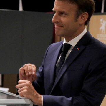 Emmanuel Macron vote au second tour des législatives le 19 juin 2022