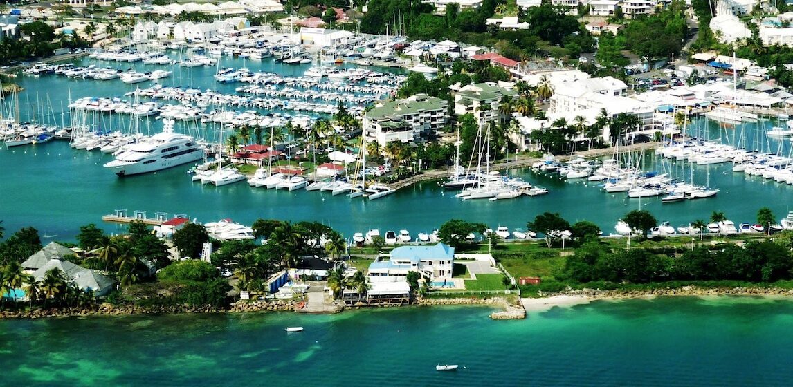 Vue aérienne Marina-Bas-du-Fort Pointe-à-Pitre