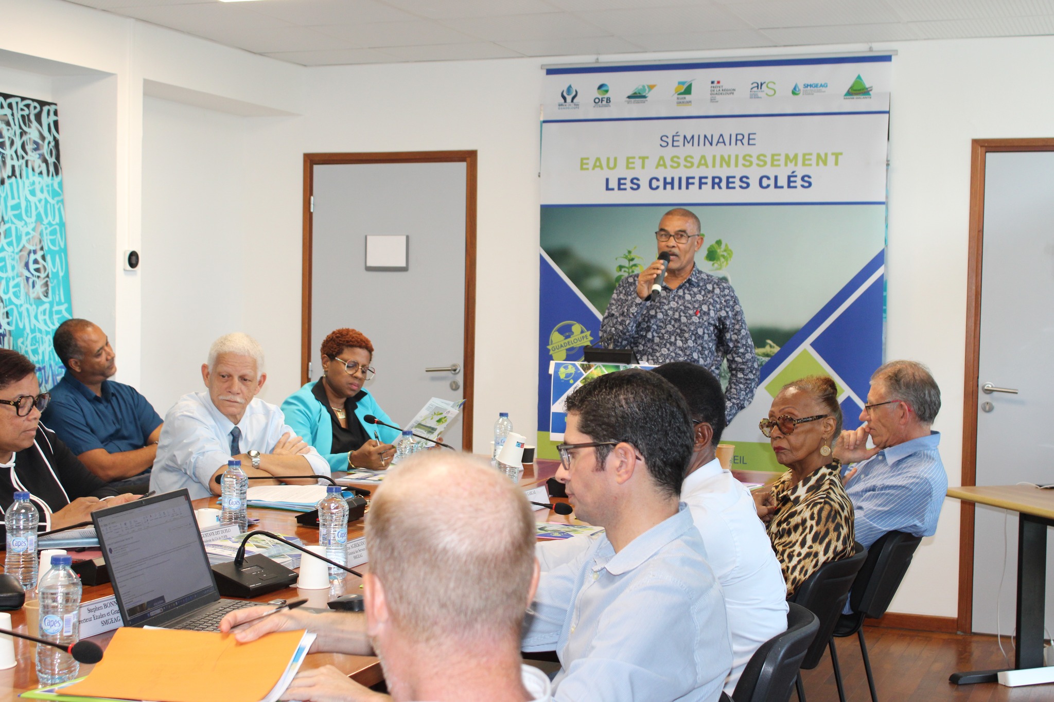 Séminaire des Chiffres clés de l’eau et de l’assainissement de la Guadeloupe le 9 février 2024 par l’Office de l’eau, à Basse-Terre. Photo : FB Office de l'Eau Guadeloupe