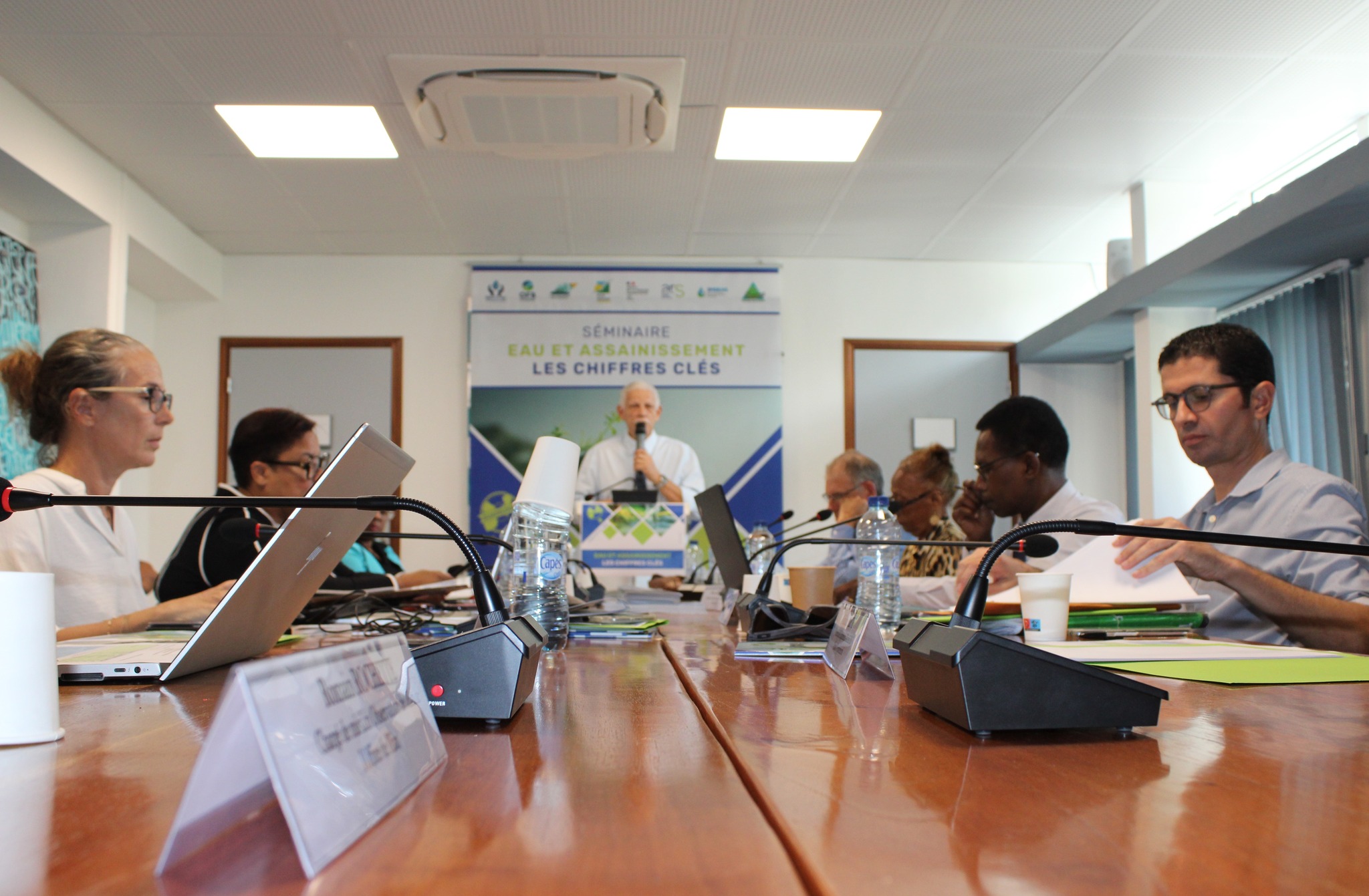 Séminaire des Chiffres clés de l’eau et de l’assainissement de la Guadeloupe le 9 février 2024 par l’Office de l’eau, à Basse-Terre. Photo : FB Office de l'Eau Guadeloupe