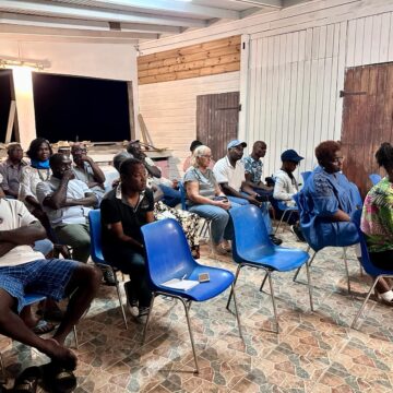 Une vingtaine de personnes s’est réunie le 16 février à Saint-Louis pour la première réunion de participation citoyenne de l’année. Photo : Commune de Saint-Louis est à Saint-Louis De Marie Galante