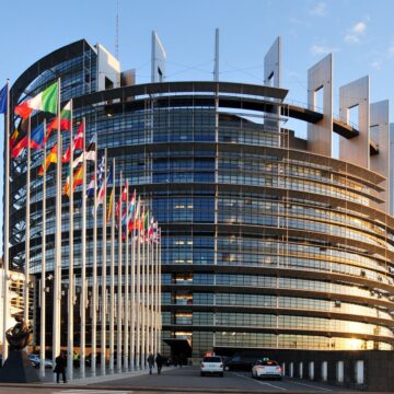 Parlement européen à Strasbourg (Bas-Rhin).